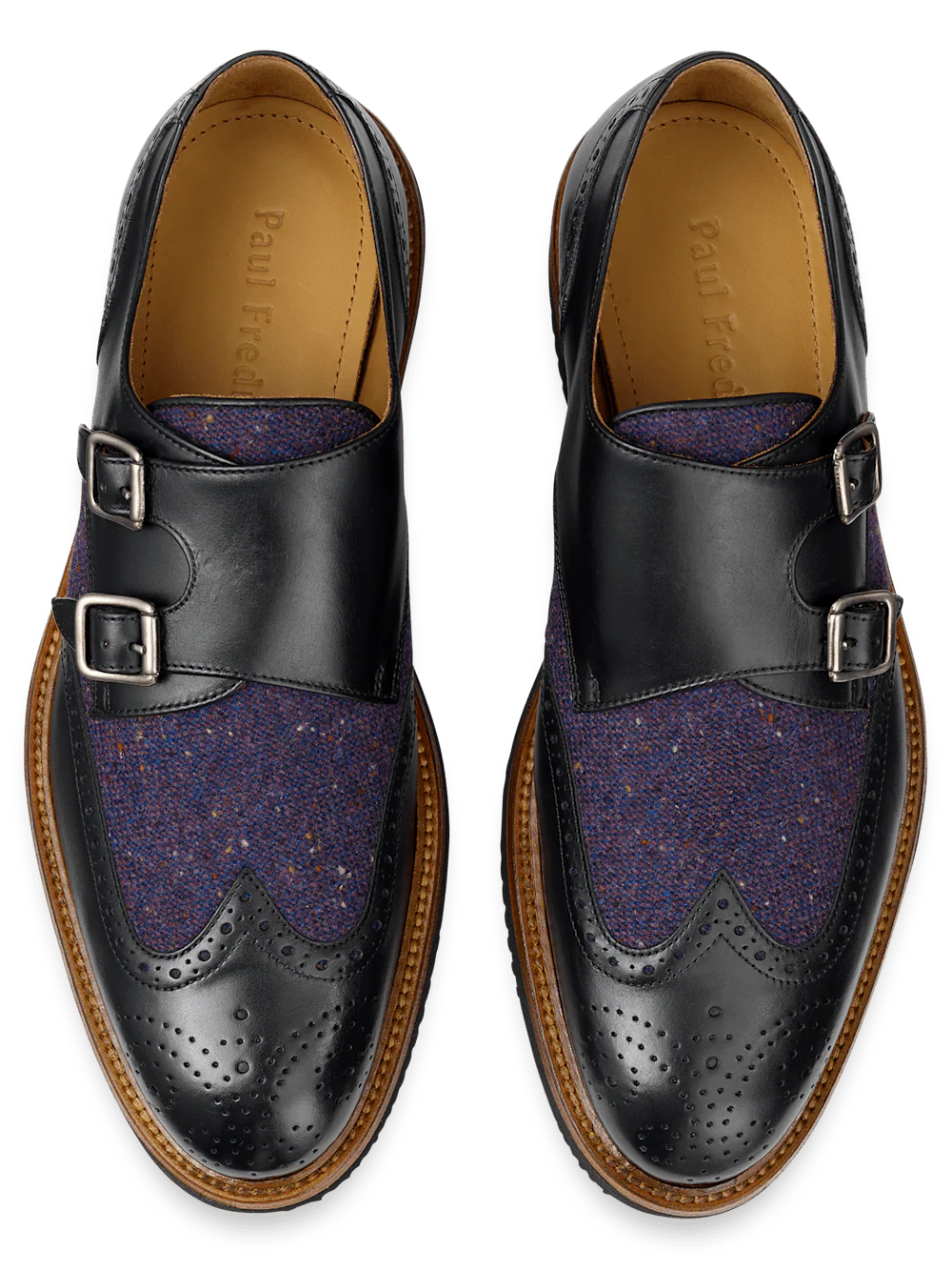 Abe Hybrid Monk Strap - Black/purple - Image 3
