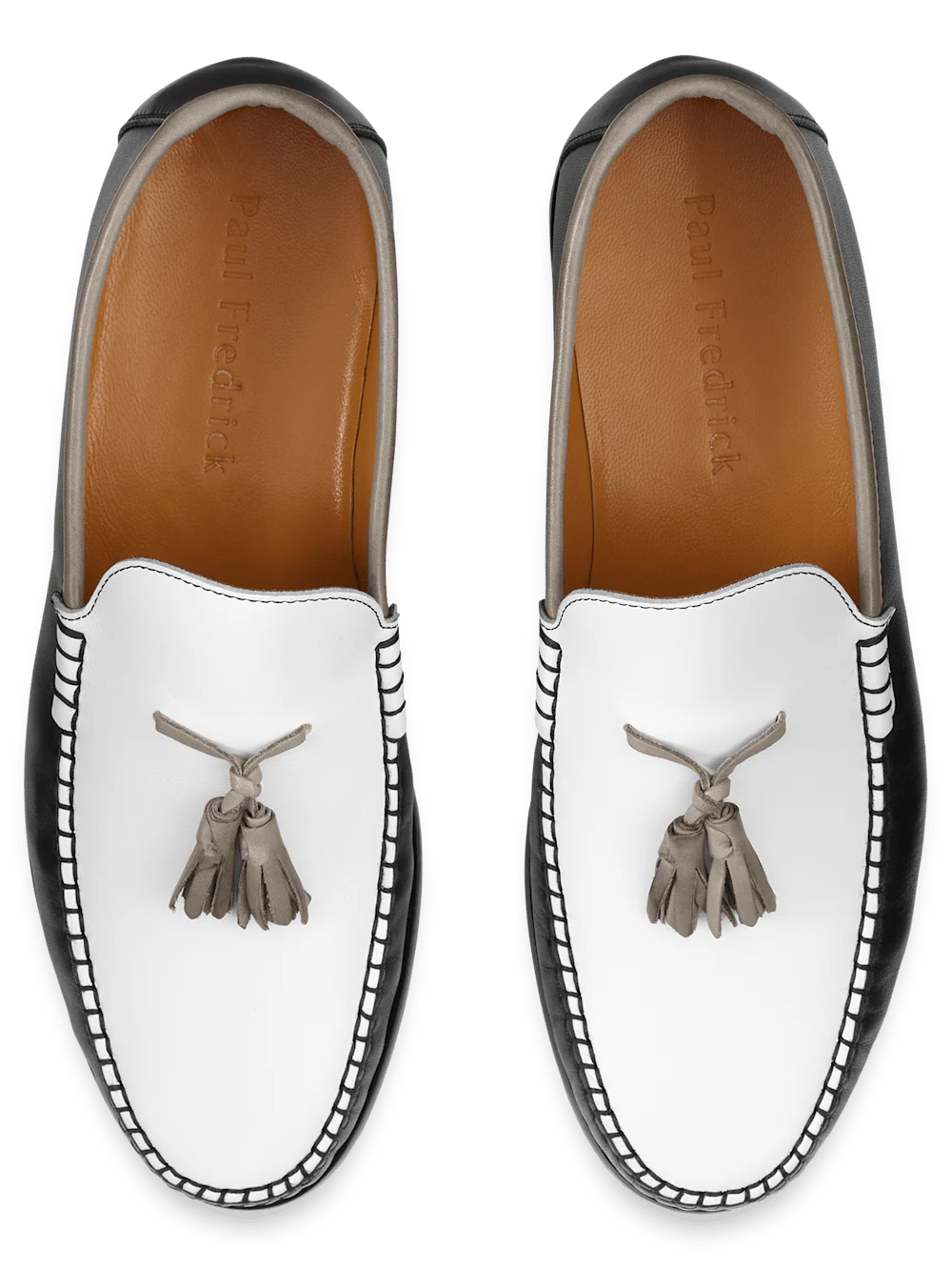 Branson Tassel Loafer - Black/white - Image 3
