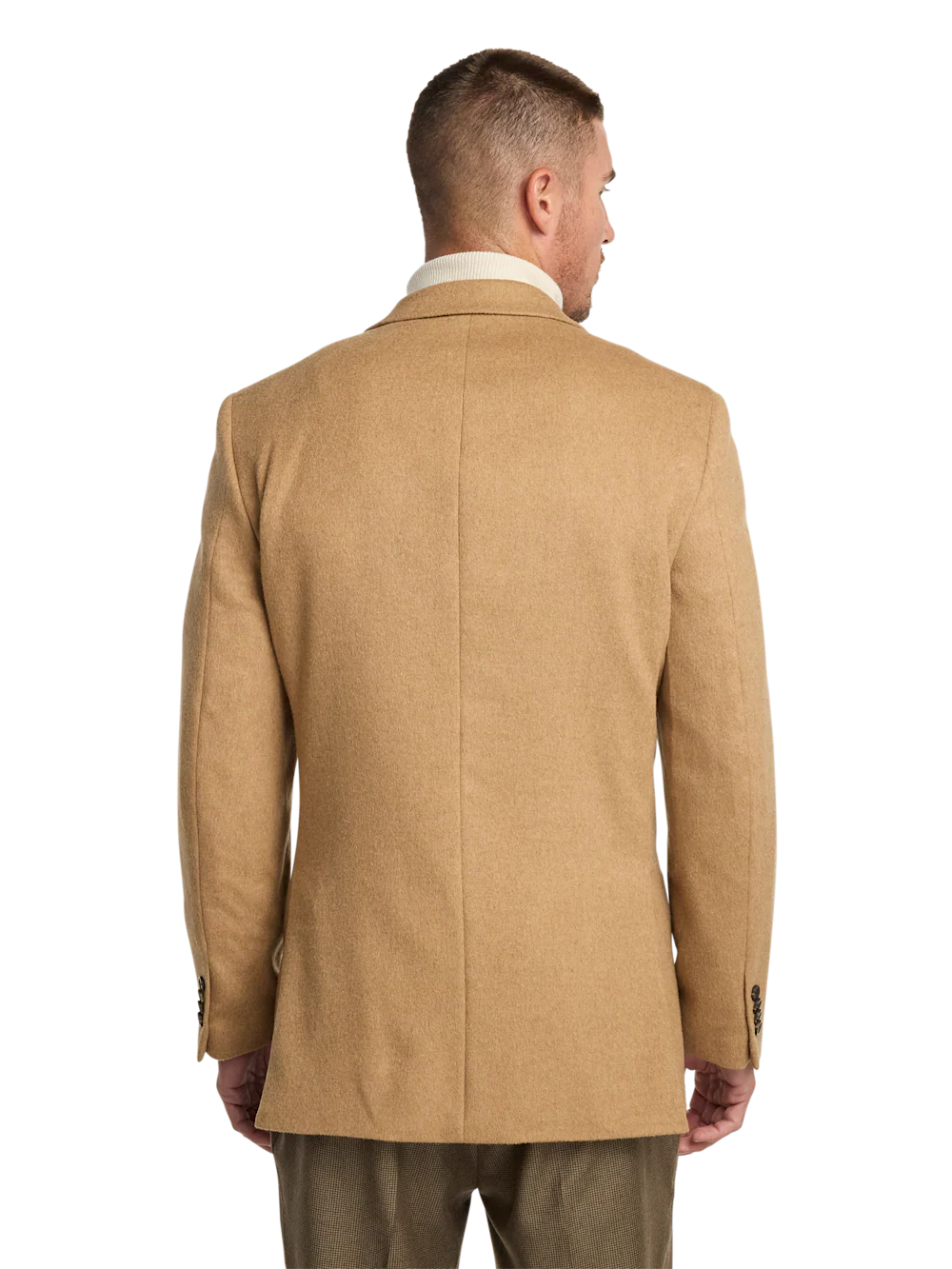 Camelhair Single Breasted Peak Lapel Sport Coat - Camel - Image 8