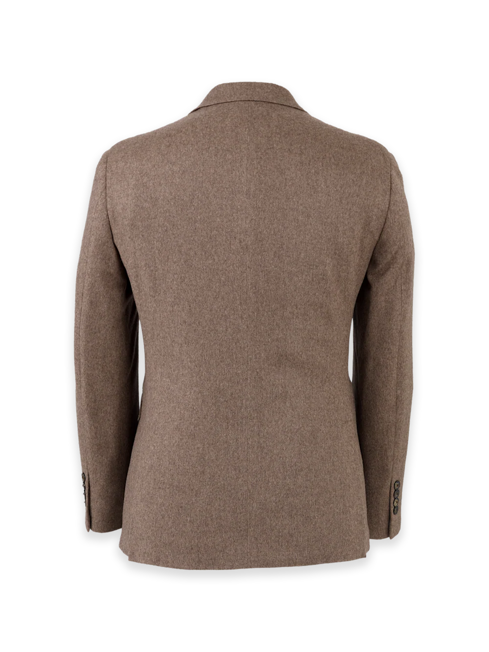 Cashmere Single Breasted Notch Lapel Sport Coat - Brown - Image 2