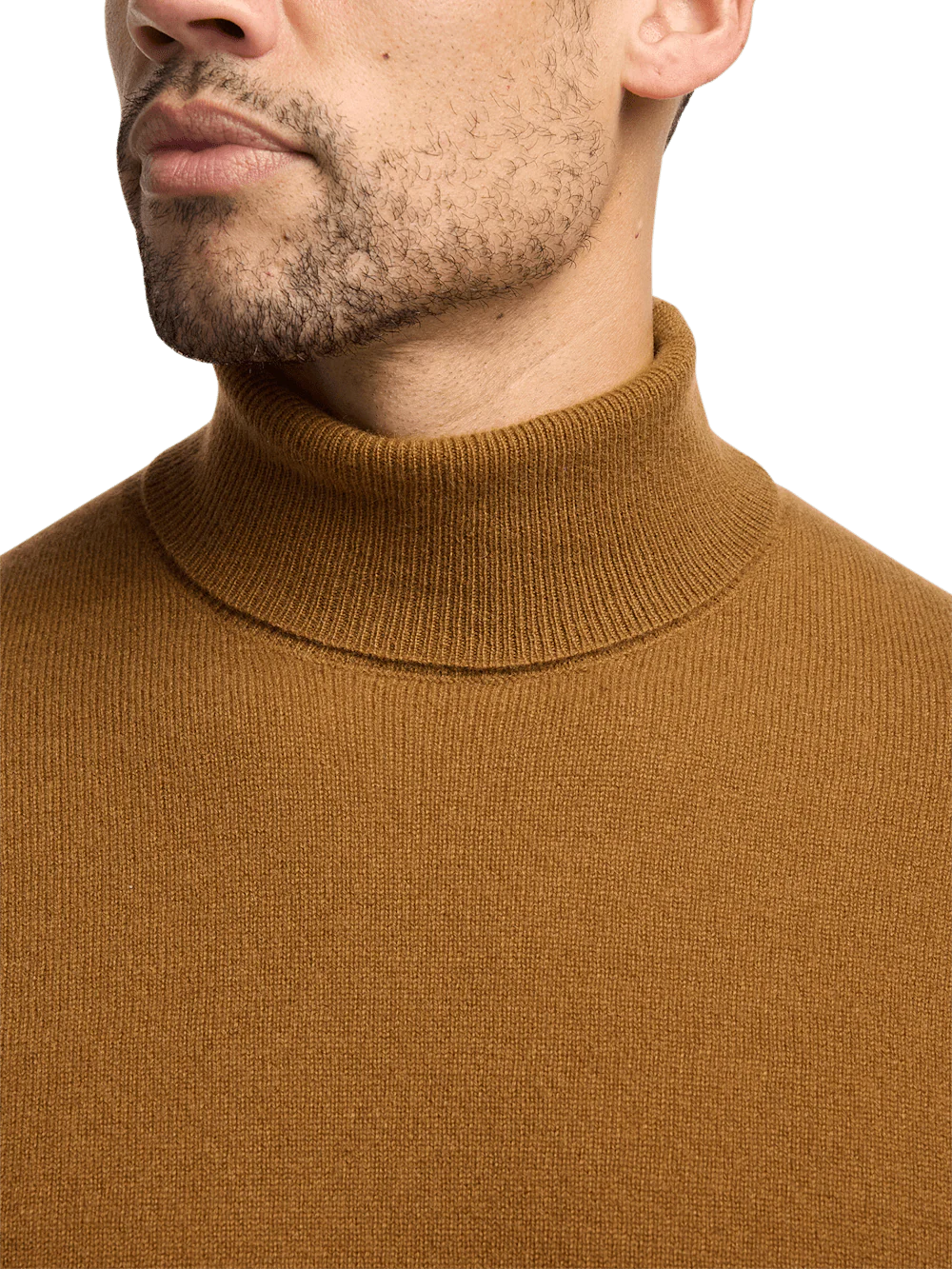 Cashmere Turtleneck Sweater - Brown - Image 3
