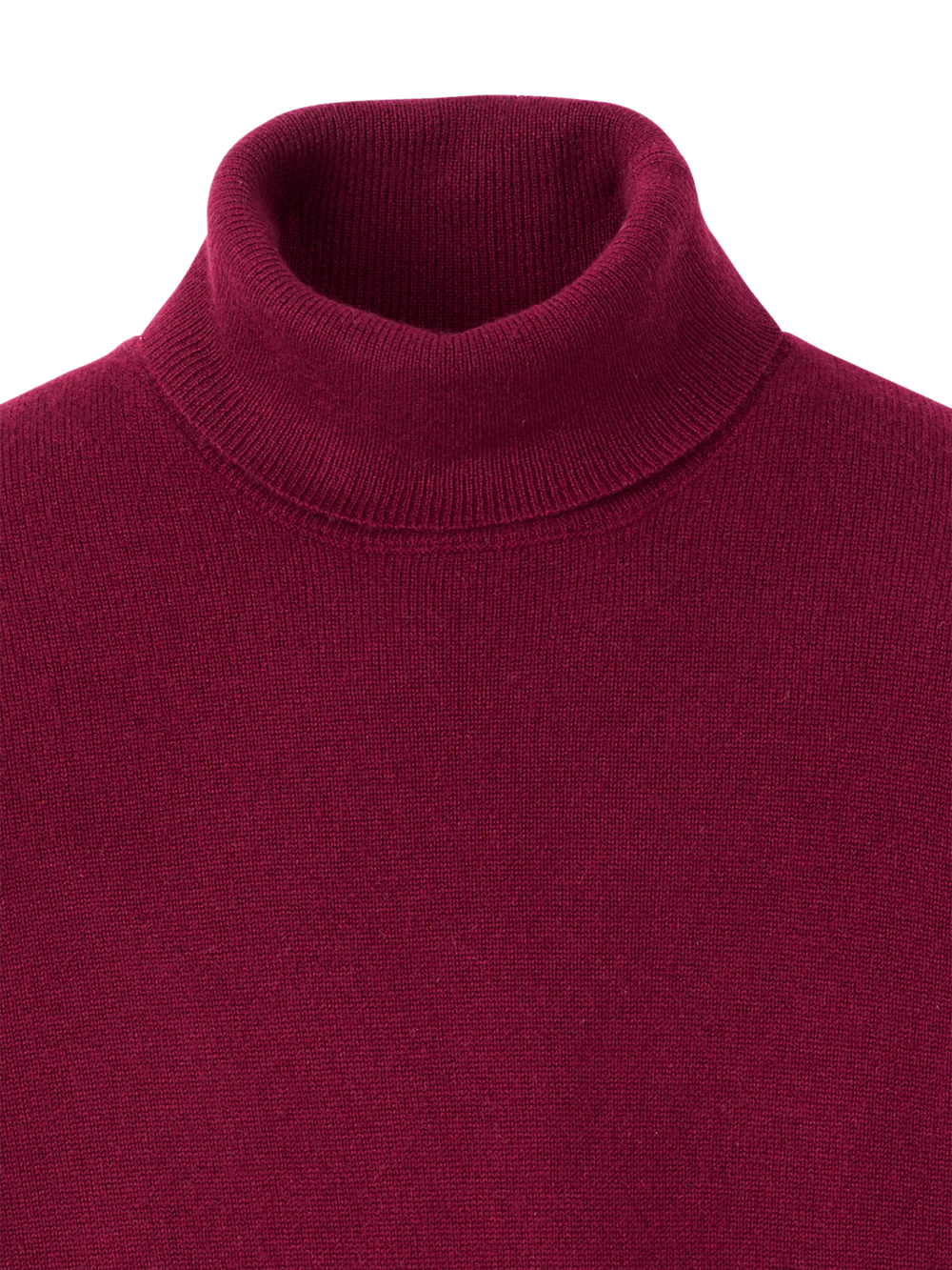 Cashmere Turtleneck Sweater - Burgundy - Image 6