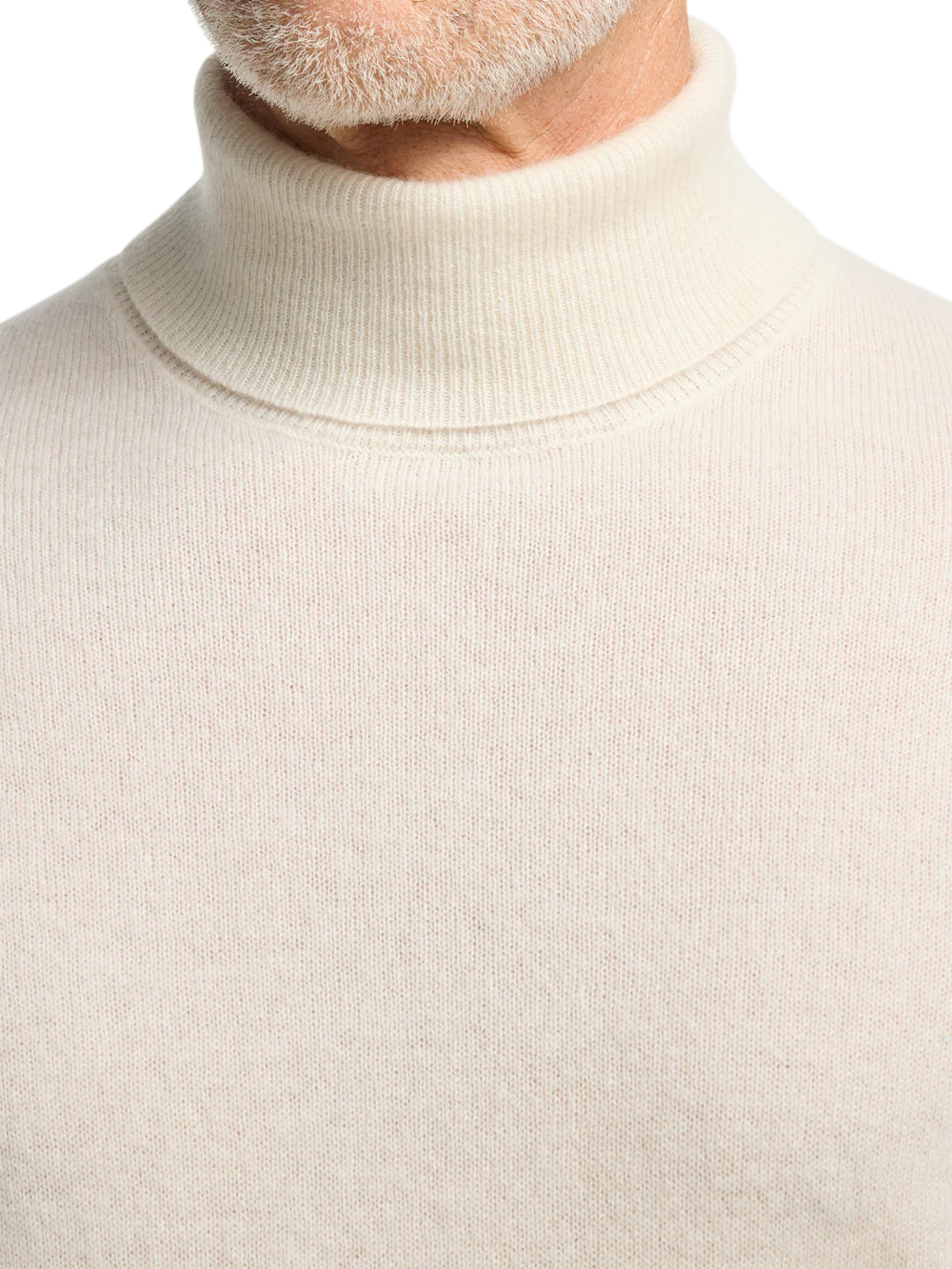 Cashmere Turtleneck Sweater - Ivory - Image 3