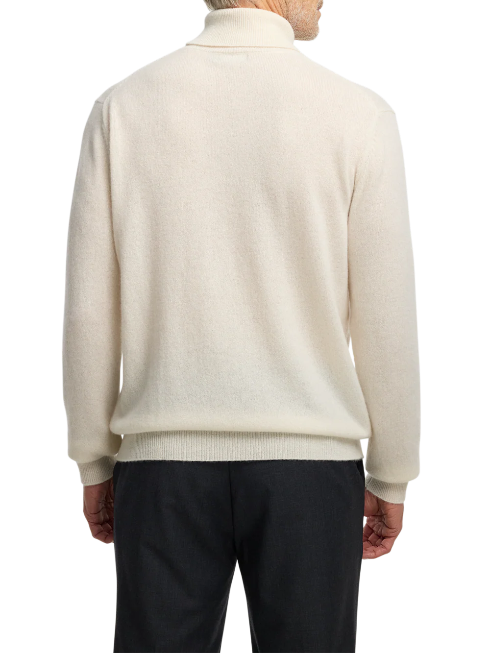 Cashmere Turtleneck Sweater - Ivory - Image 5