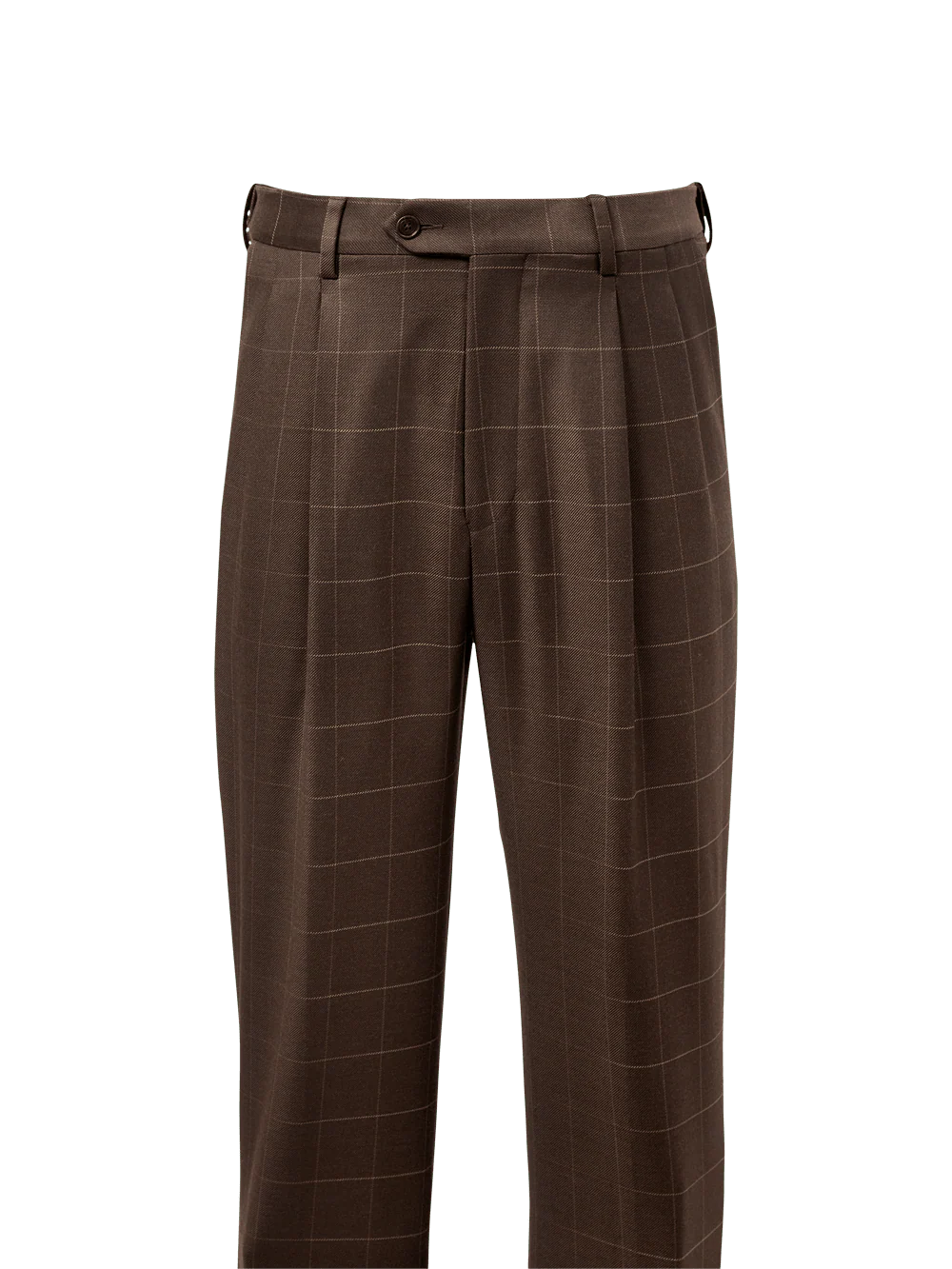 Classic Fit Essential Wool Pleated Suit Pants - Black - Image 2