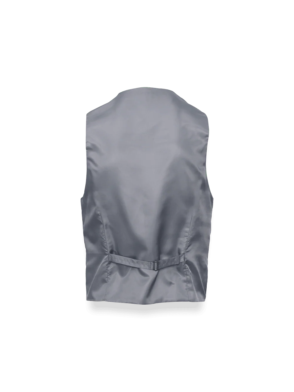 Classic Fit Essential Wool Suit Vest - Brown Windowpane - Image 2