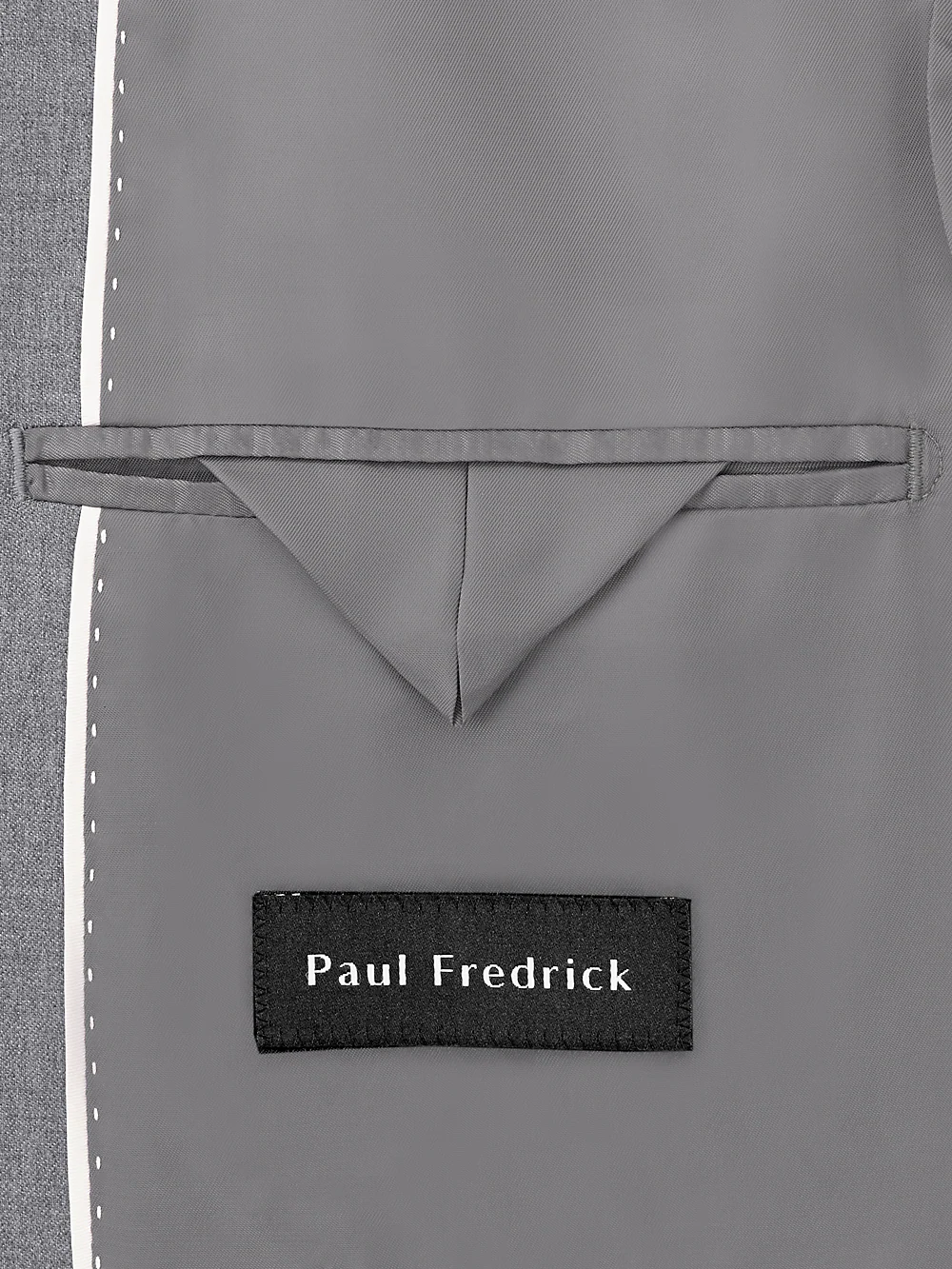 Classic Fit Wool Travel Blazer - Pearl Grey - Image 3