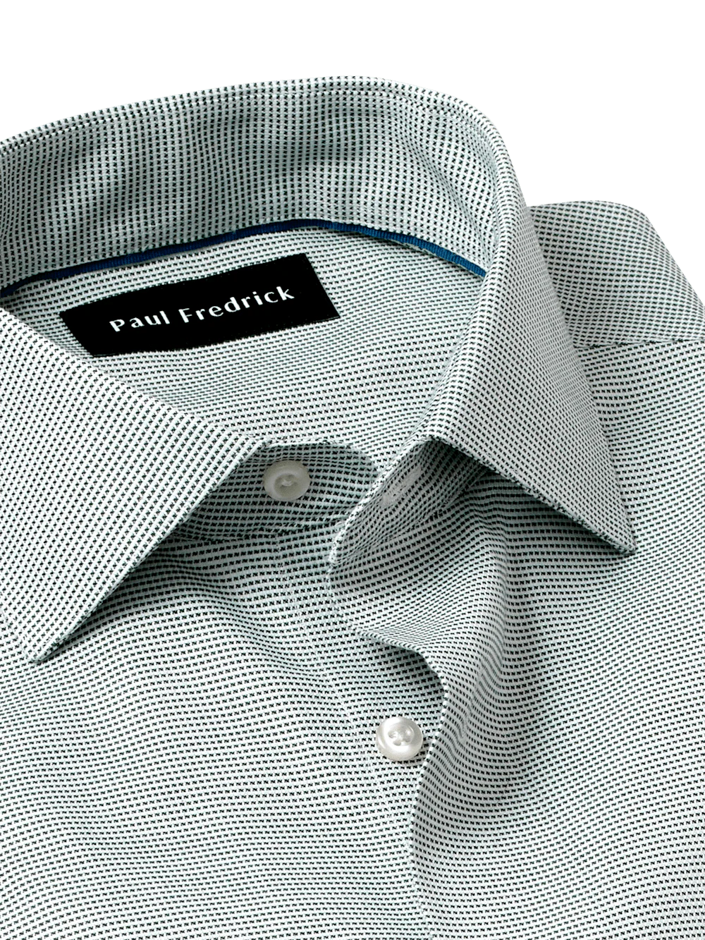 Comfort Stretch Non-Iron Solid Dress Shirt - Green - Image 7
