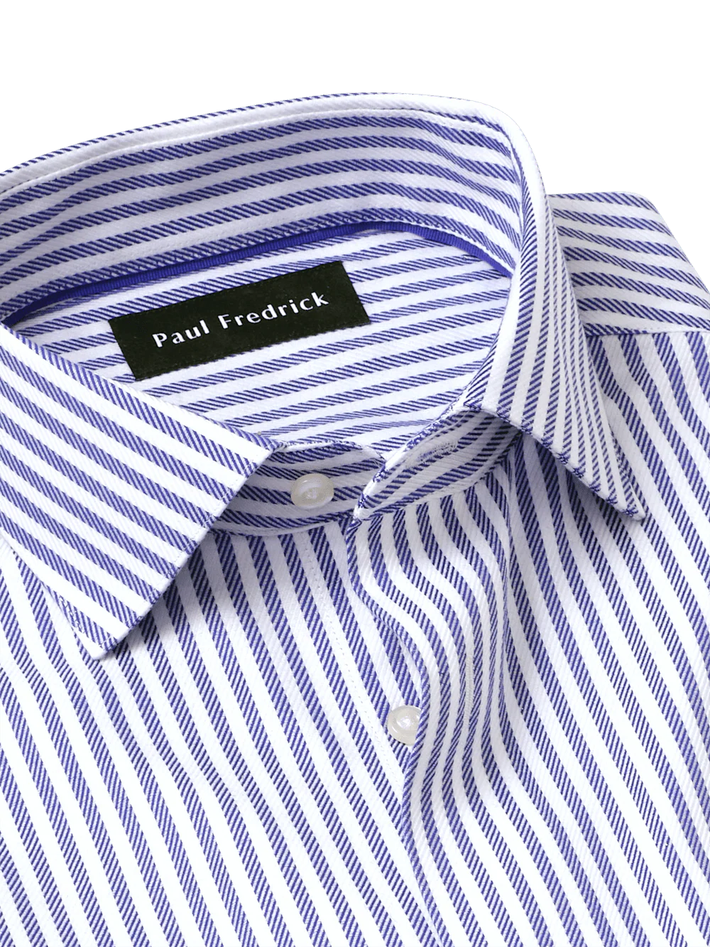 Comfort Stretch Non-Iron Stripe Dress Shirt - Purple - Image 7