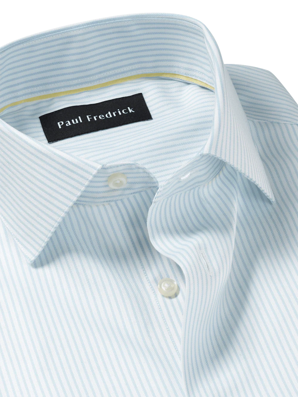 Comfort Stretch Non-Iron Stripe Dress Shirt - Light Blue - Image 7