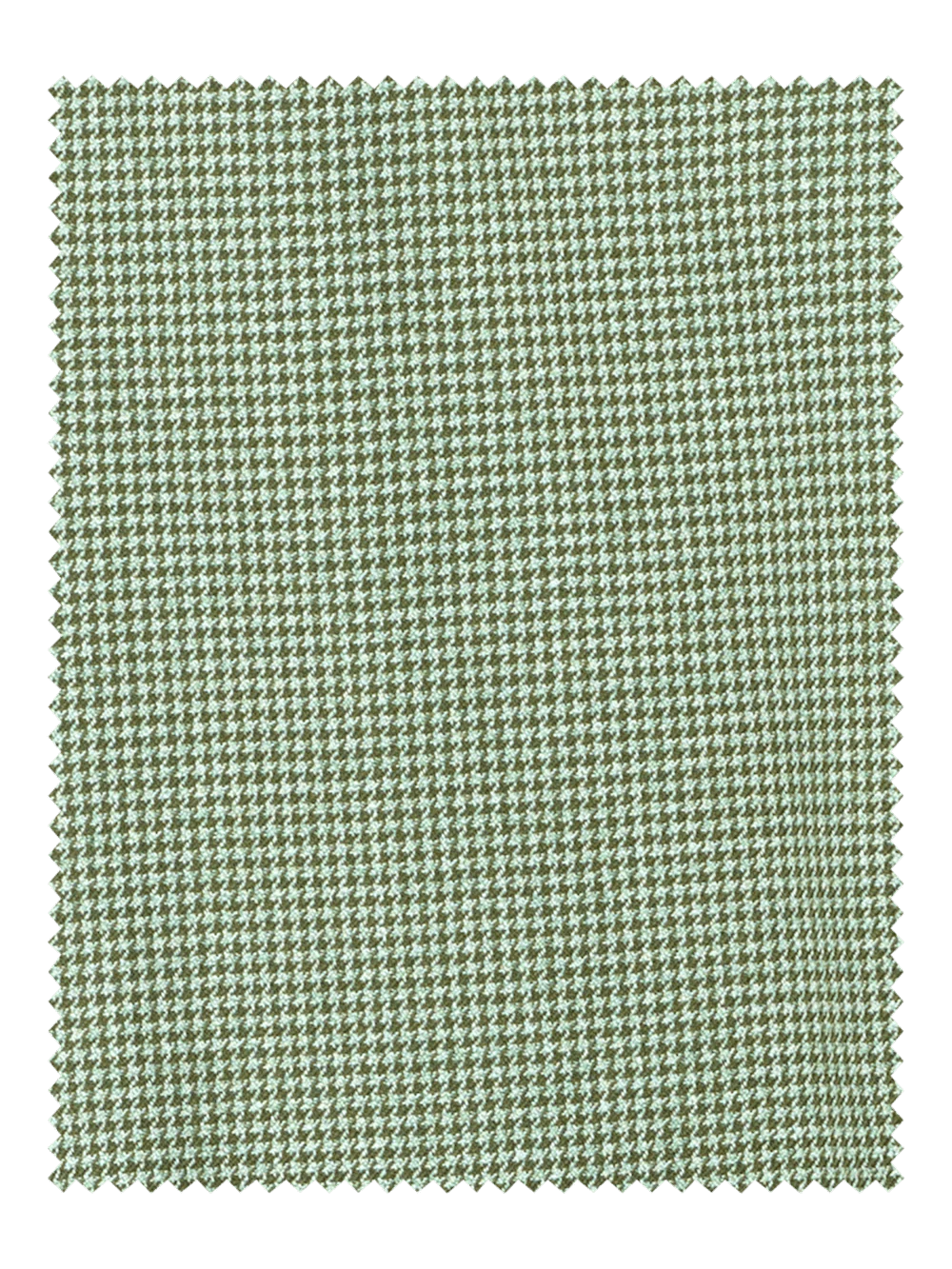 Cotton Blend Single Pleat Suit Pants - Green - Image 3