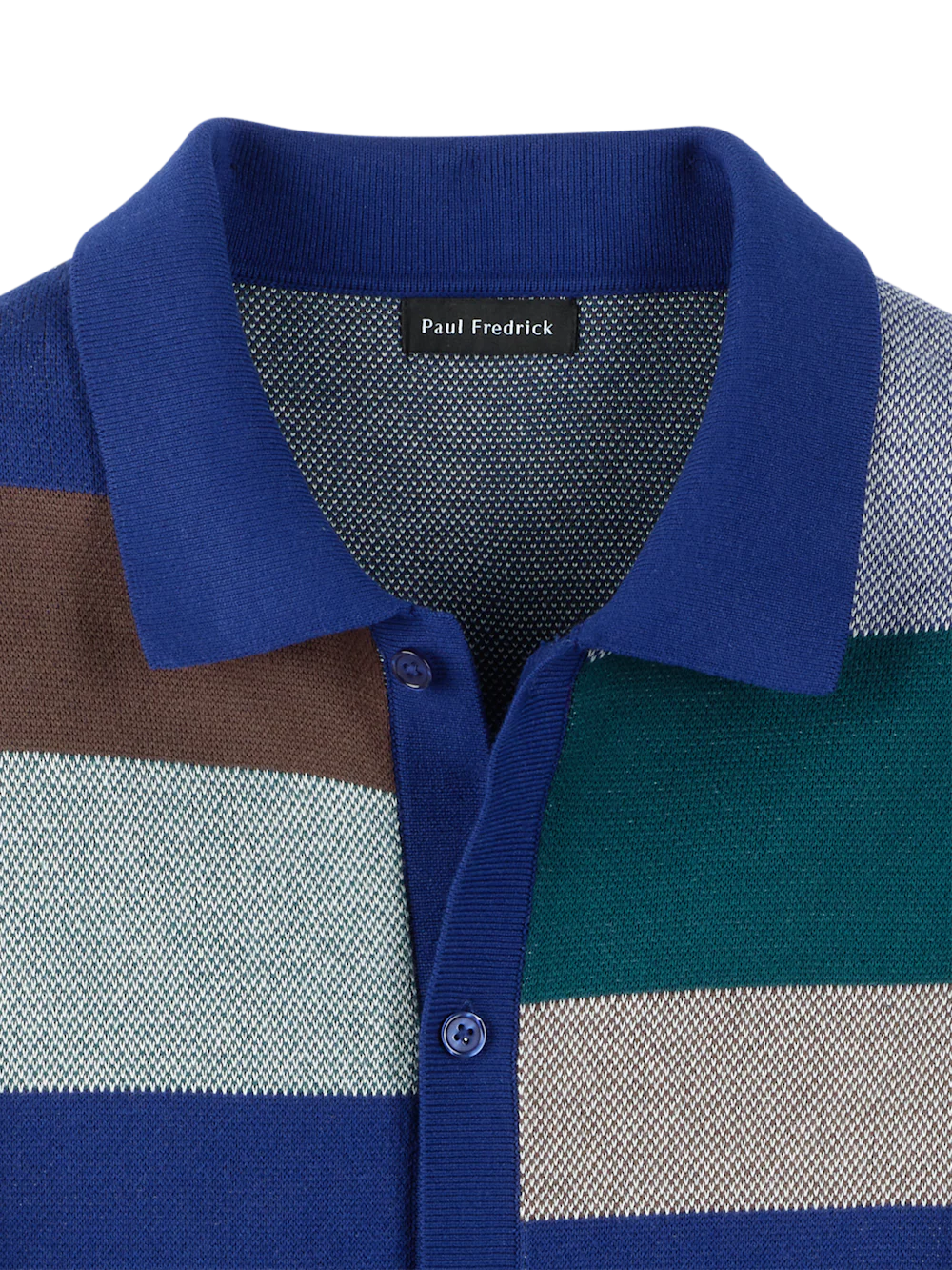 Cotton Button Front Polo - Multi - Image 6