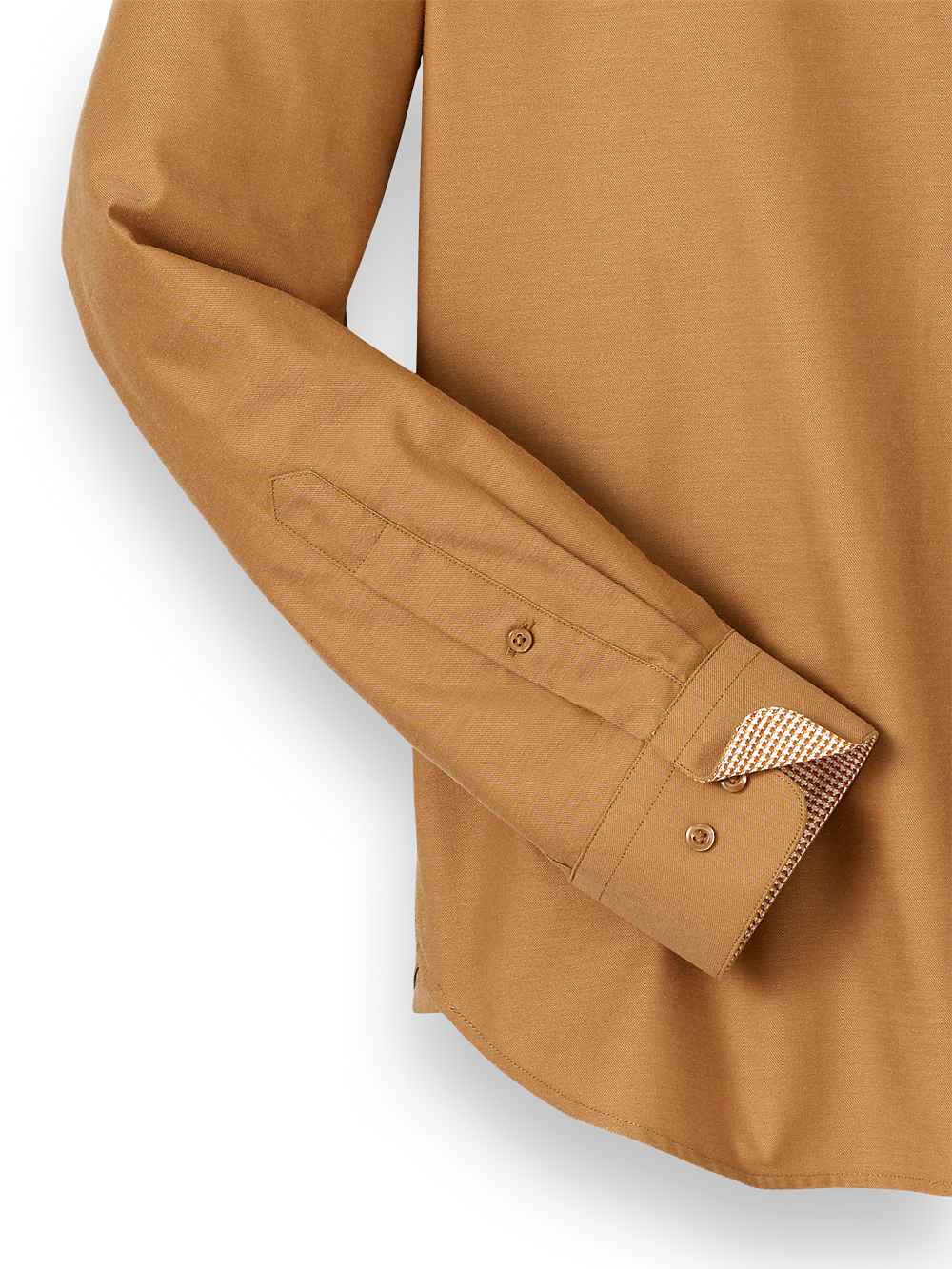 Cotton Solid Casual Shirt - Light Rust - Image 7