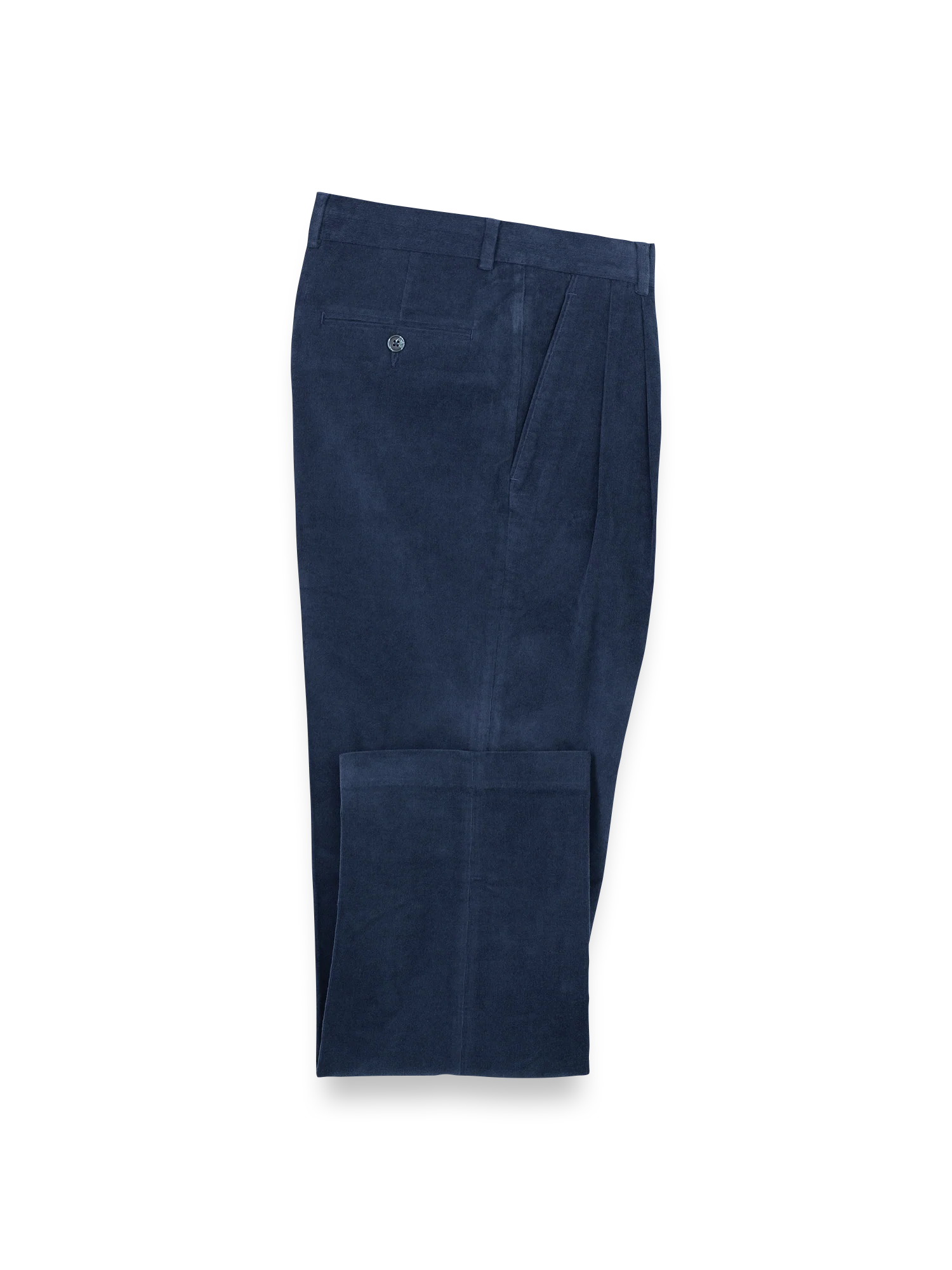 Cotton Stretch Corduroy Pants - Blue - Image 4
