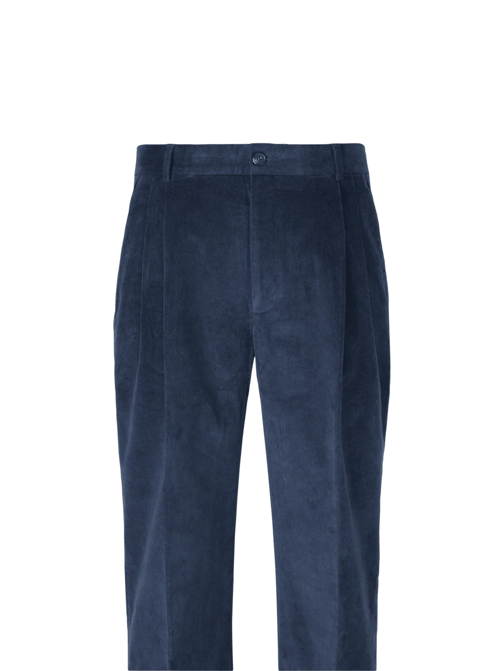 Cotton Stretch Corduroy Pants - Blue - Image 5