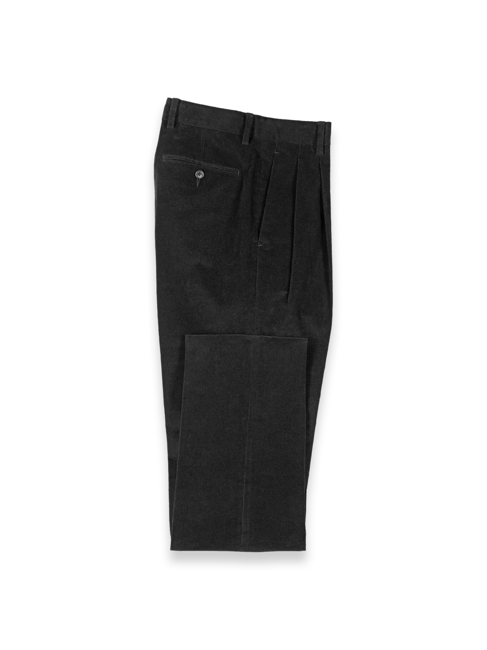 Cotton Stretch Corduroy Pants - Black - Image 4
