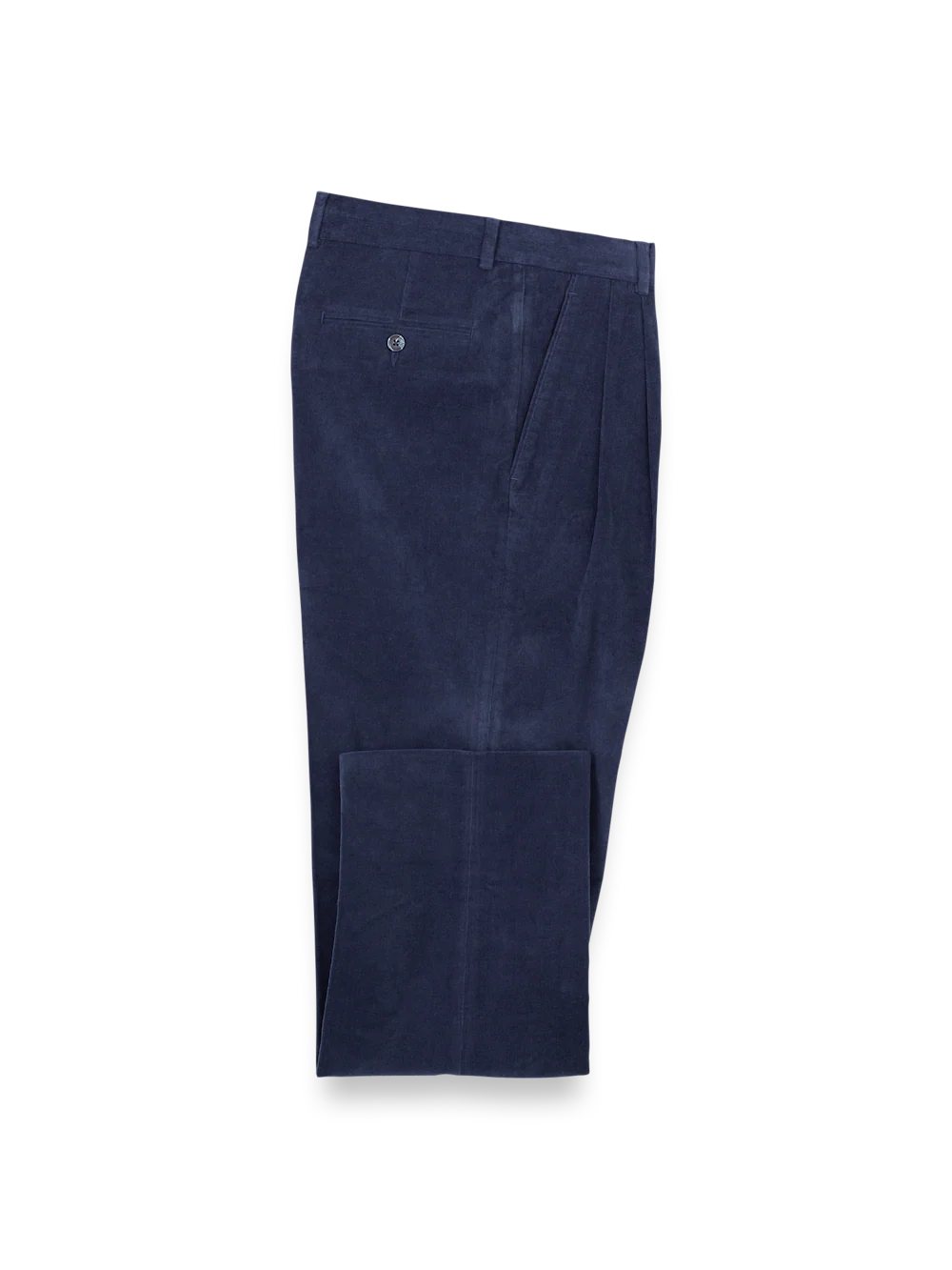 Cotton Stretch Corduroy Pants - Blue - Image 4