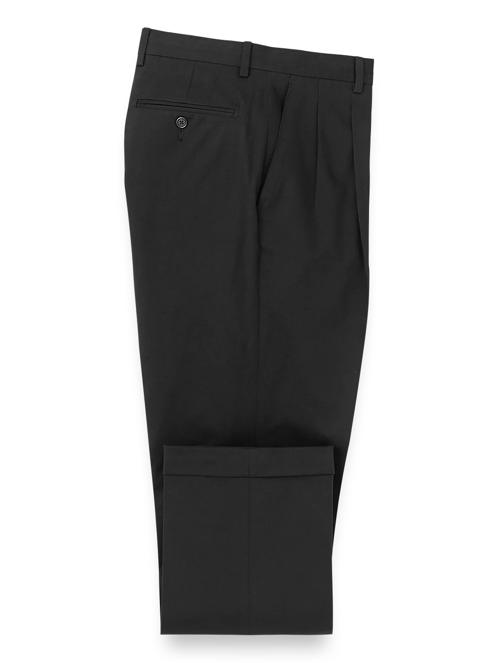 Cotton Stretch Twill Pants - Black - Image 4