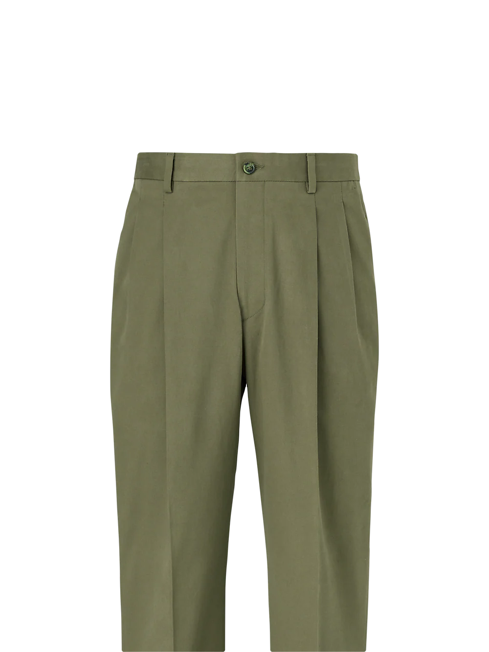 Cotton Stretch Twill Pants - Olive - Image 5