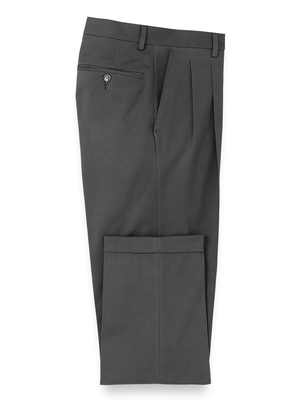 Cotton Stretch Twill Pants - Charcoal - Image 4