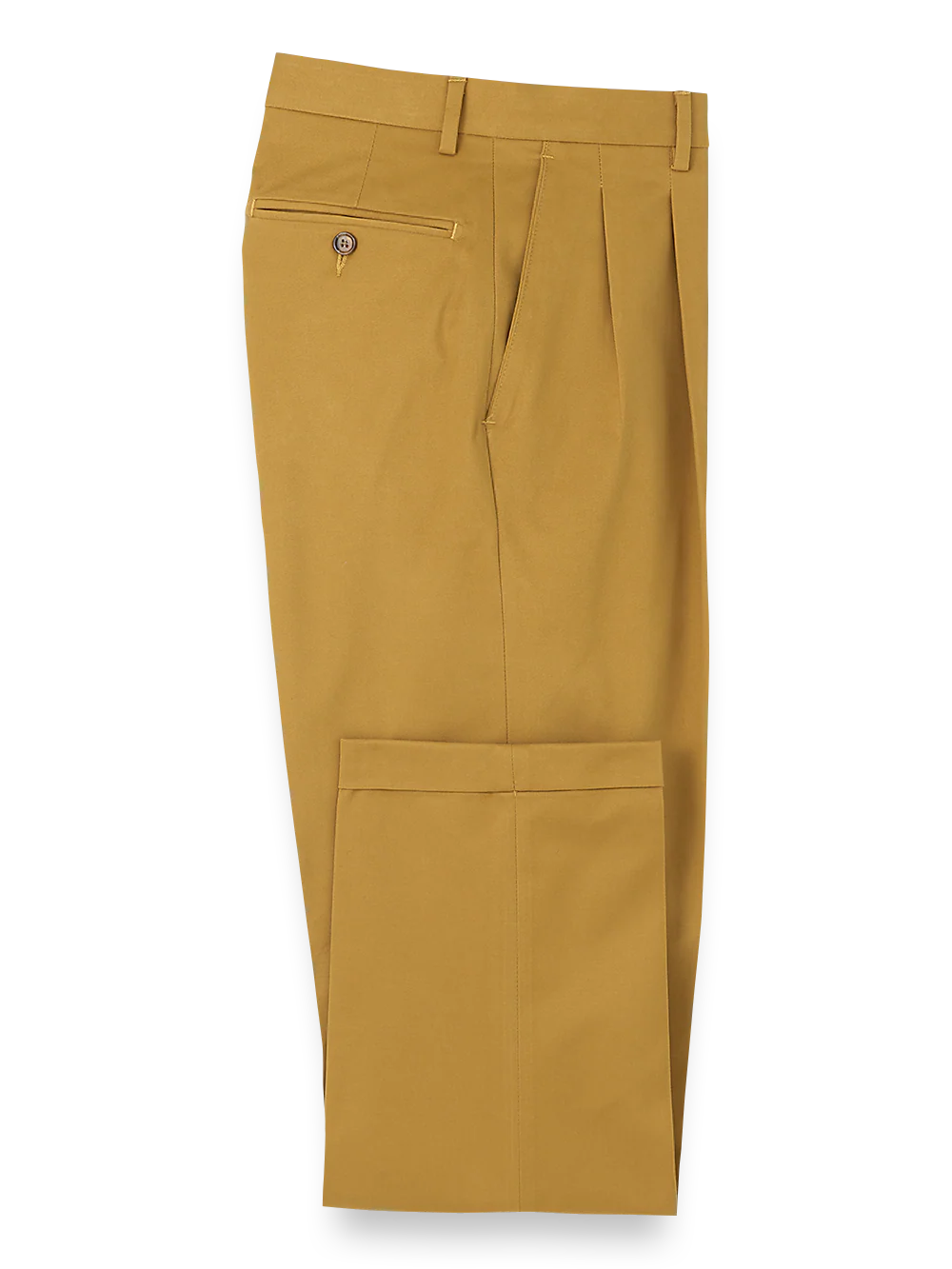 Cotton Stretch Twill Pants - Dark Gold - Image 4