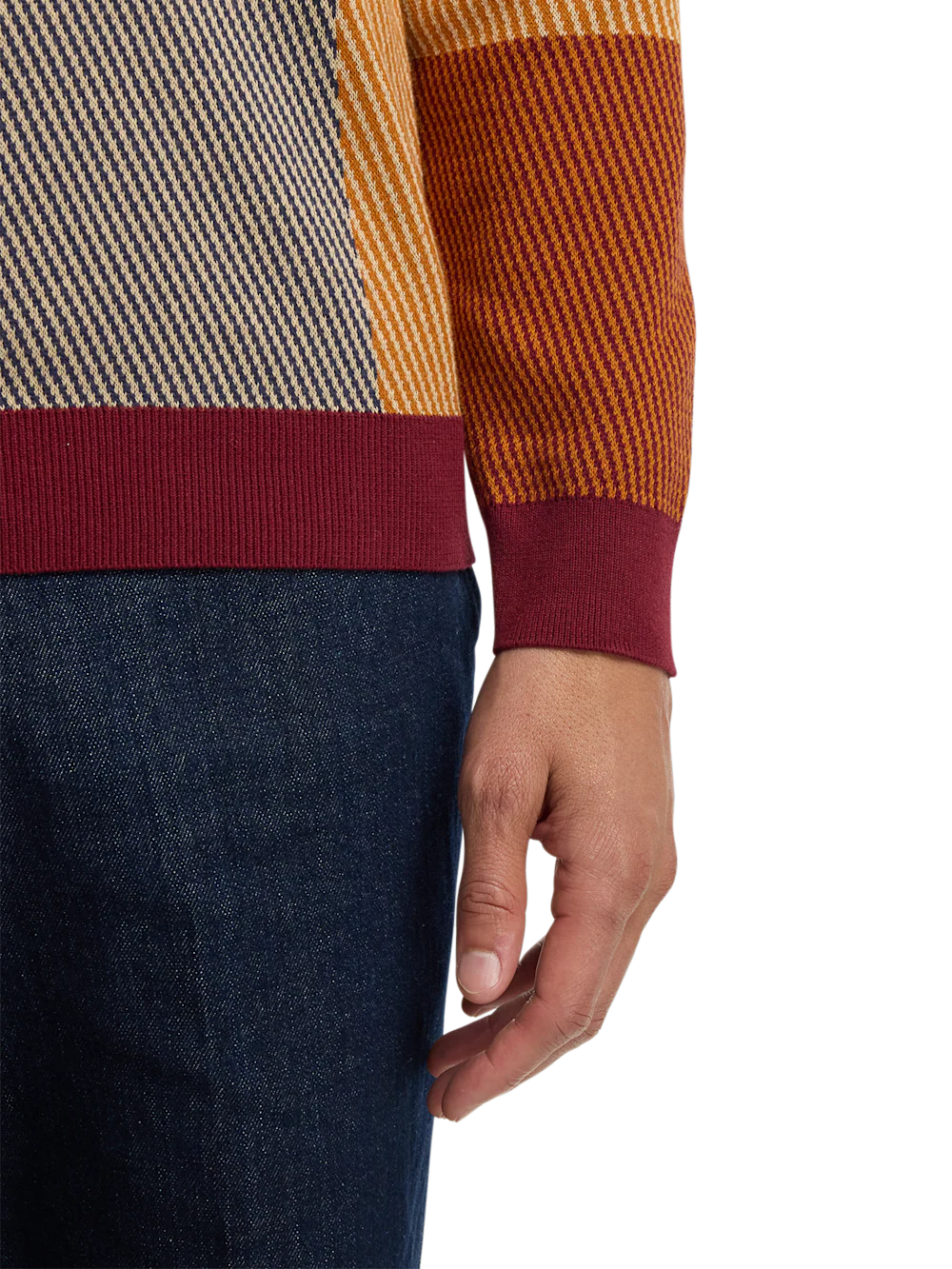 Cotton Three Button Polo - Multi - Image 4