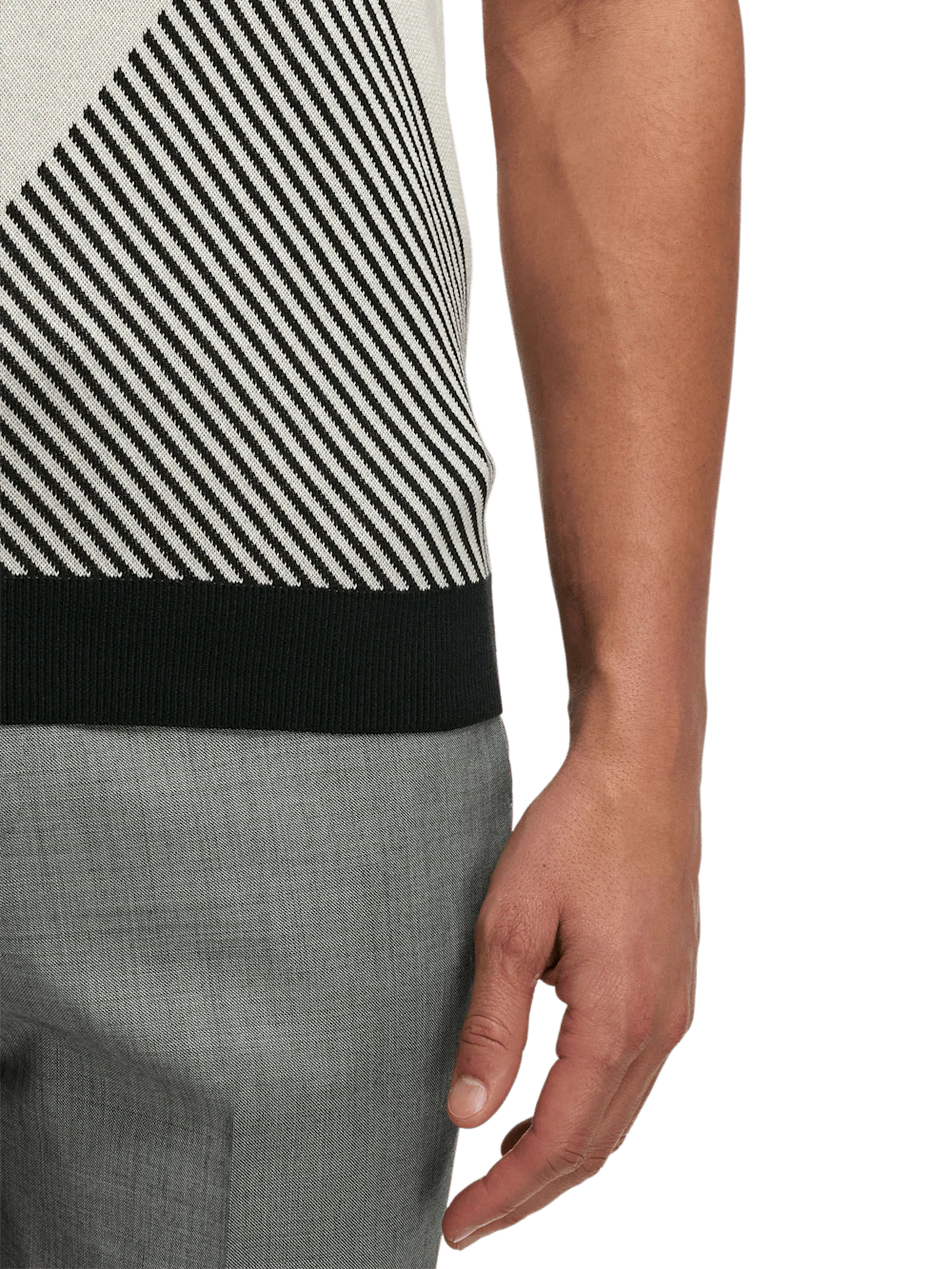 Cotton Three Button Polo - Multi - Image 4
