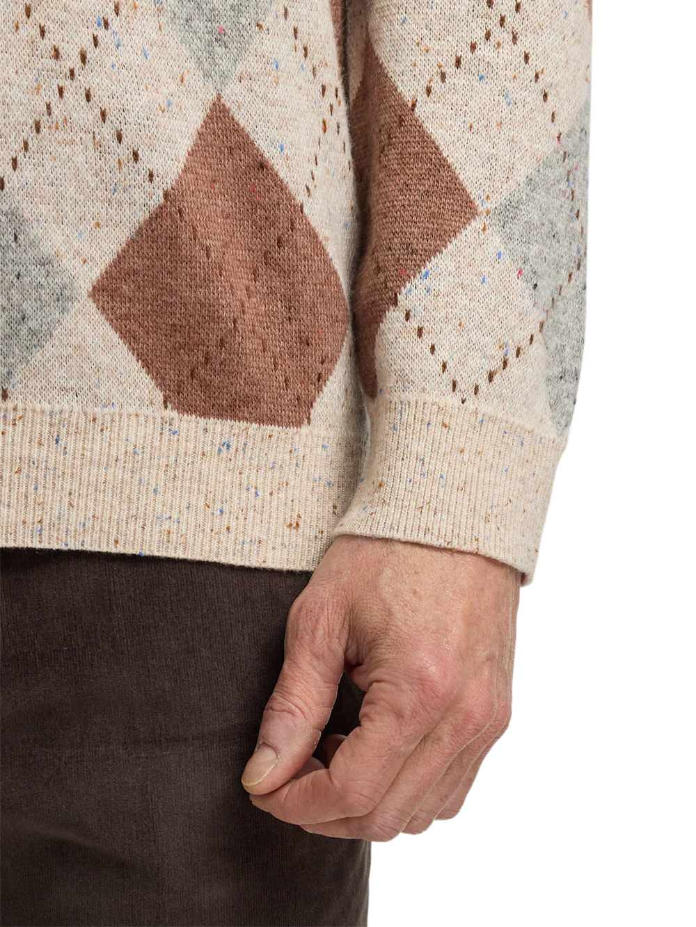 Donegal Turtleneck Sweater - Ivory Multi - Image 4