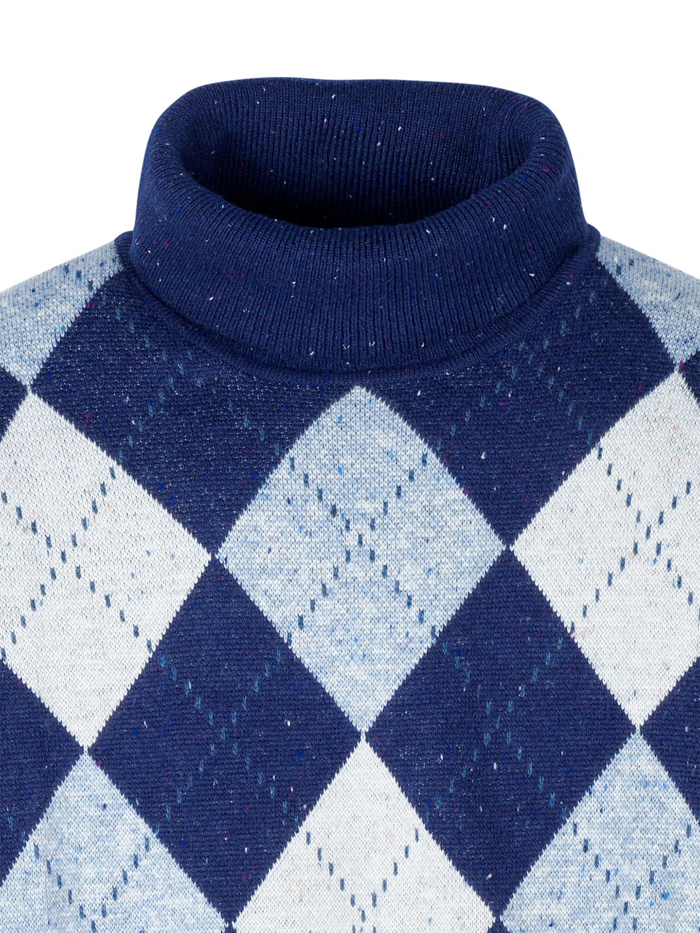 Donegal Turtleneck Sweater - Blue - Image 6