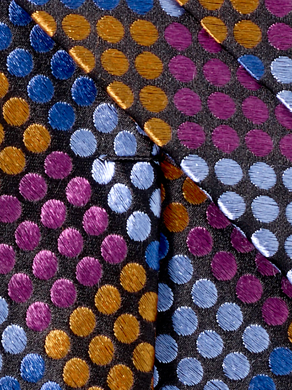 Geometric Woven Silk Tie - Multi - Image 4
