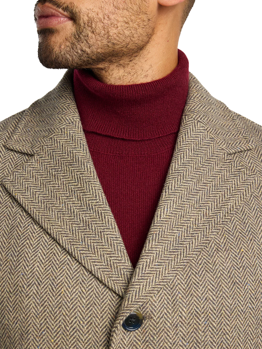 Herringbone Topcoat - Tan - Image 6