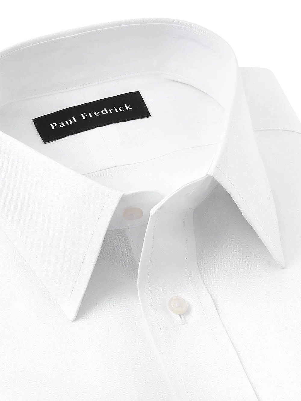 Impeccable Non-Iron Cotton Pinpoint Straight Collar French Cuff Dress Shirt - White - Image 4