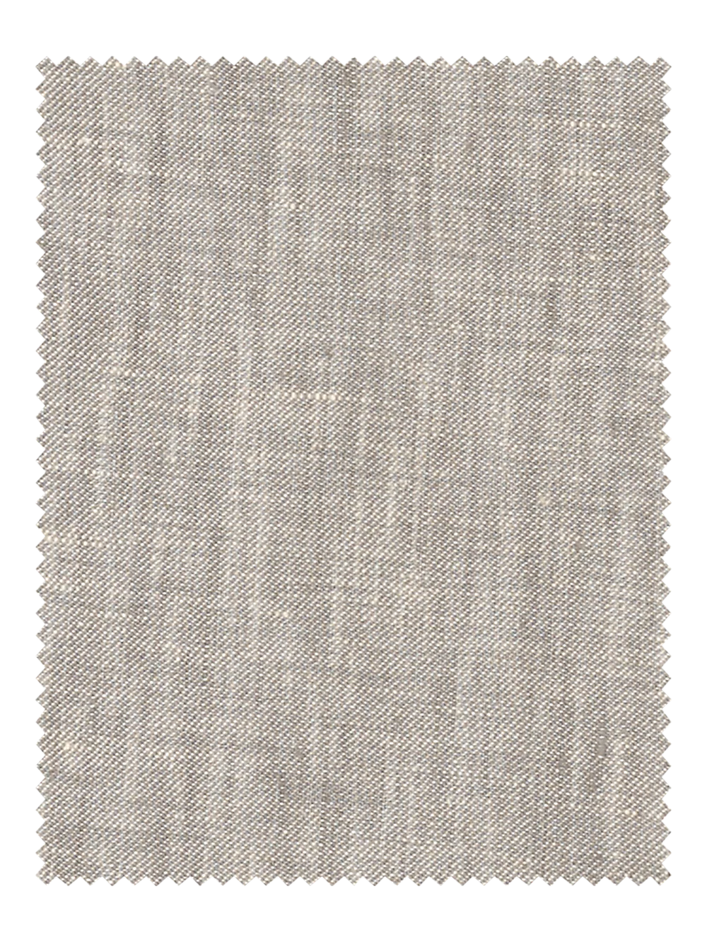 Linen Chambray Twill Single Pleat Pants - Khaki - Image 3