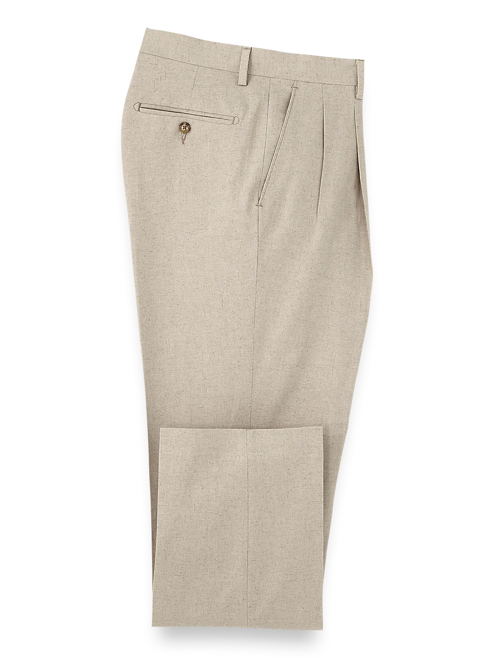 Linen / Cotton Pants - Natural - Image 4
