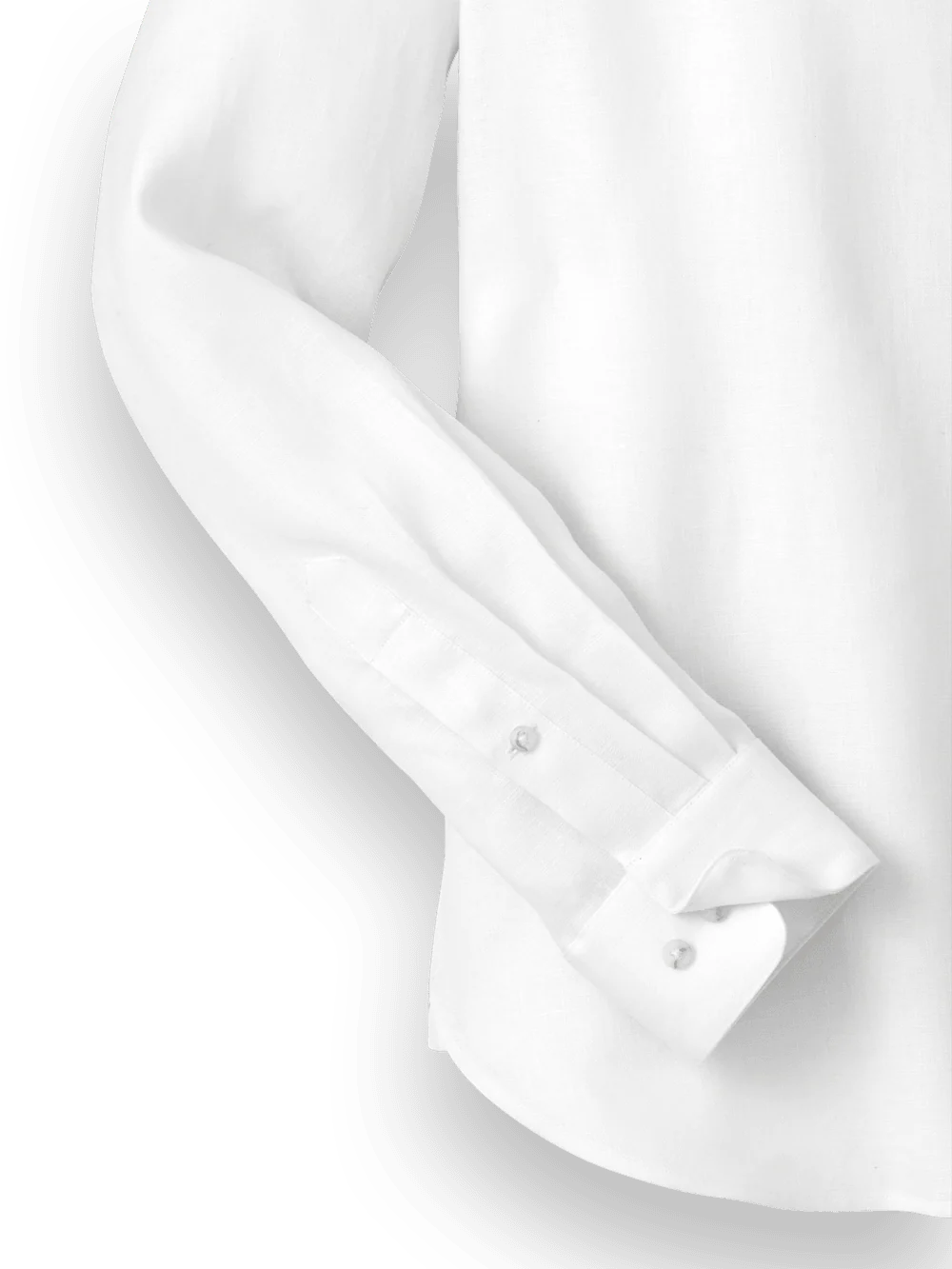 Linen Solid Casual Shirt - White - Image 7