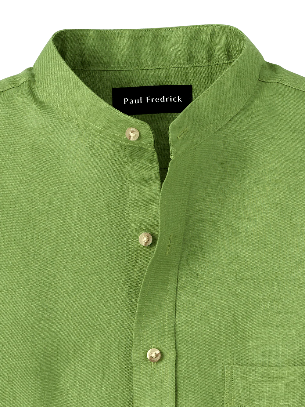 Linen Solid Casual Shirt - Green - Image 6