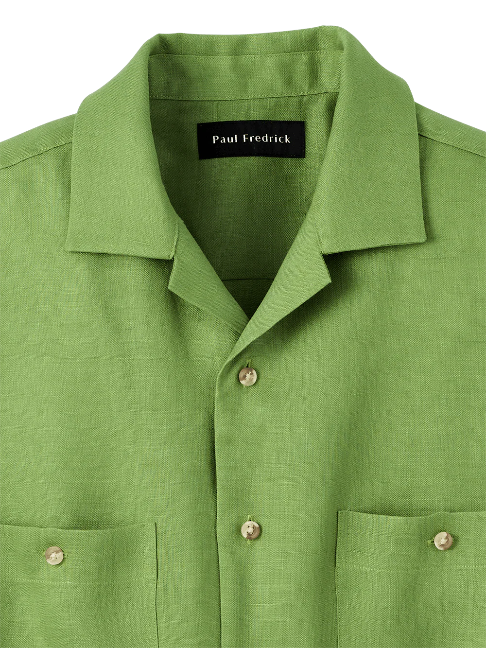 Linen Solid Casual Shirt - Green - Image 6