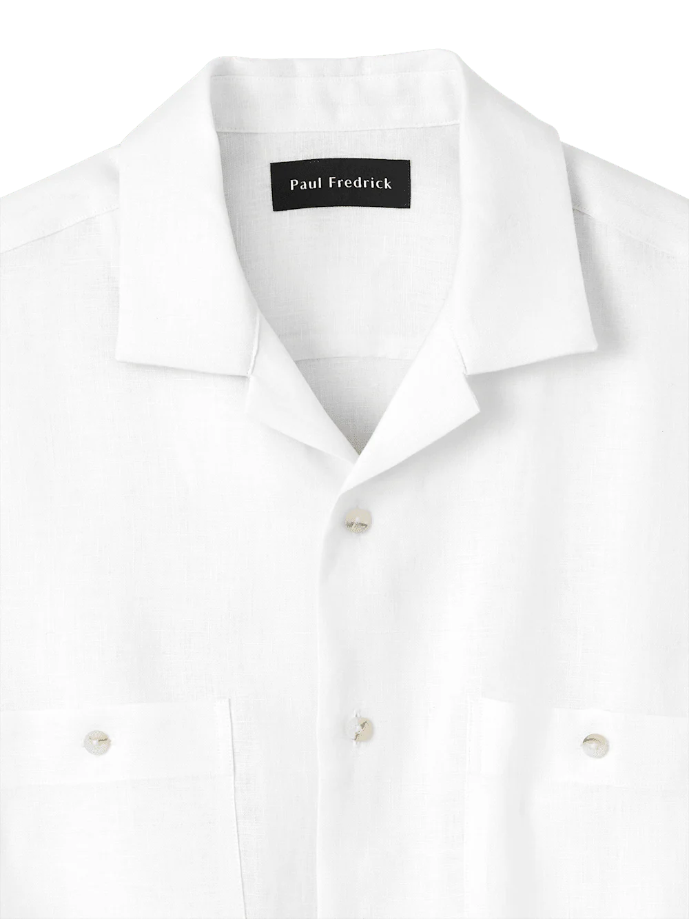 Linen Solid Casual Shirt - White - Image 6