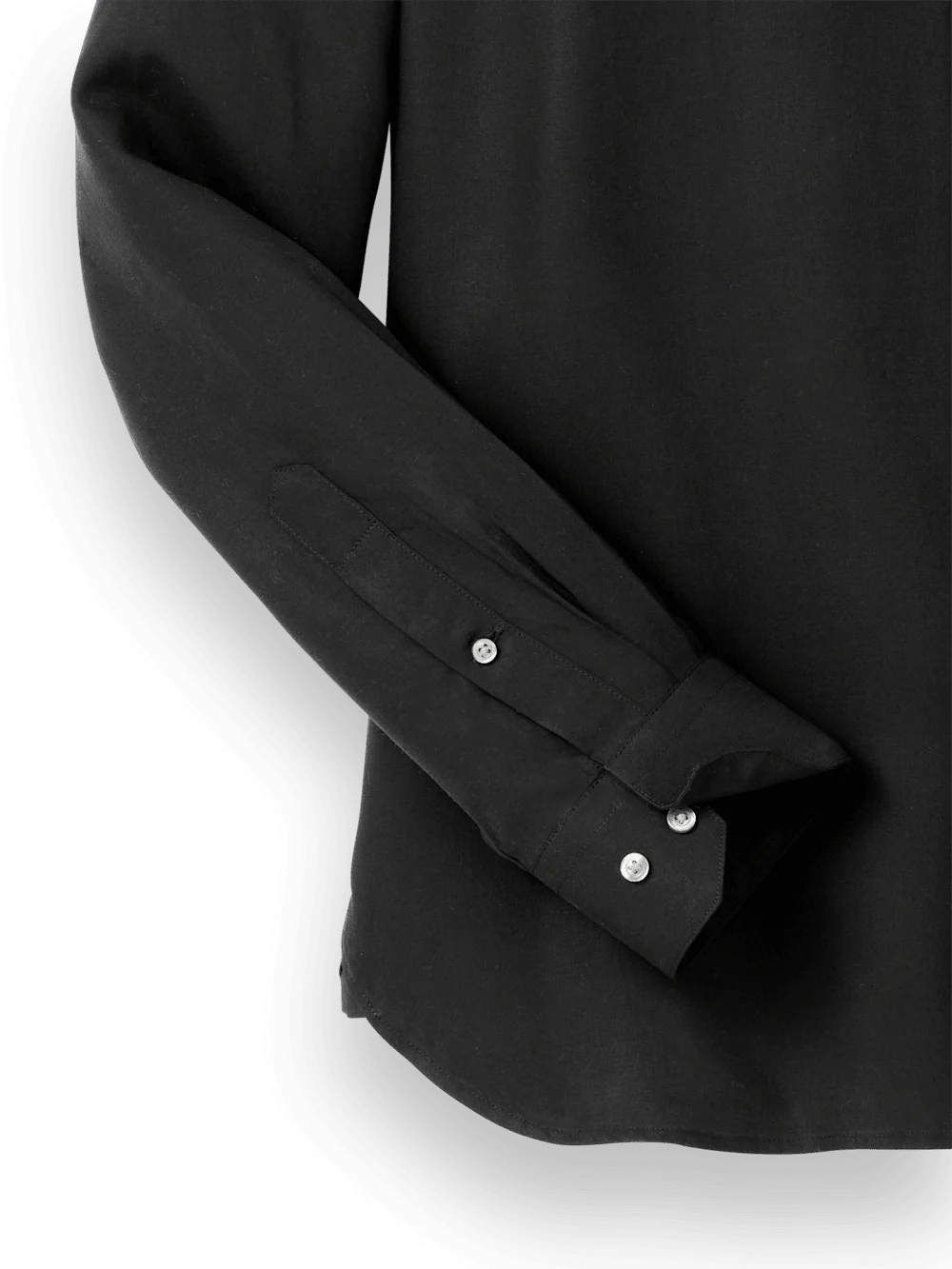 Lyocell Solid Casual Shirt - Black - Image 7