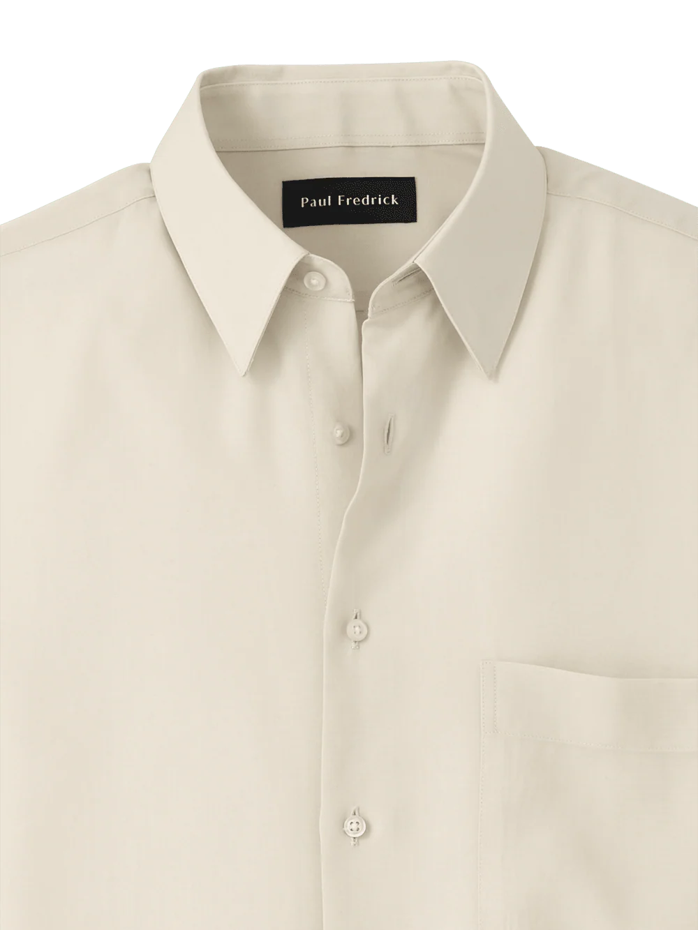 Lyocell Solid Casual Shirt - Ivory - Image 6