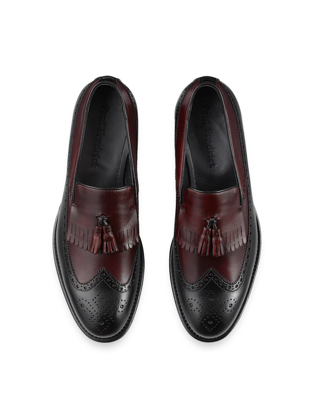 Maxwell Tassel Loafer - Black/burgundy - Image 3