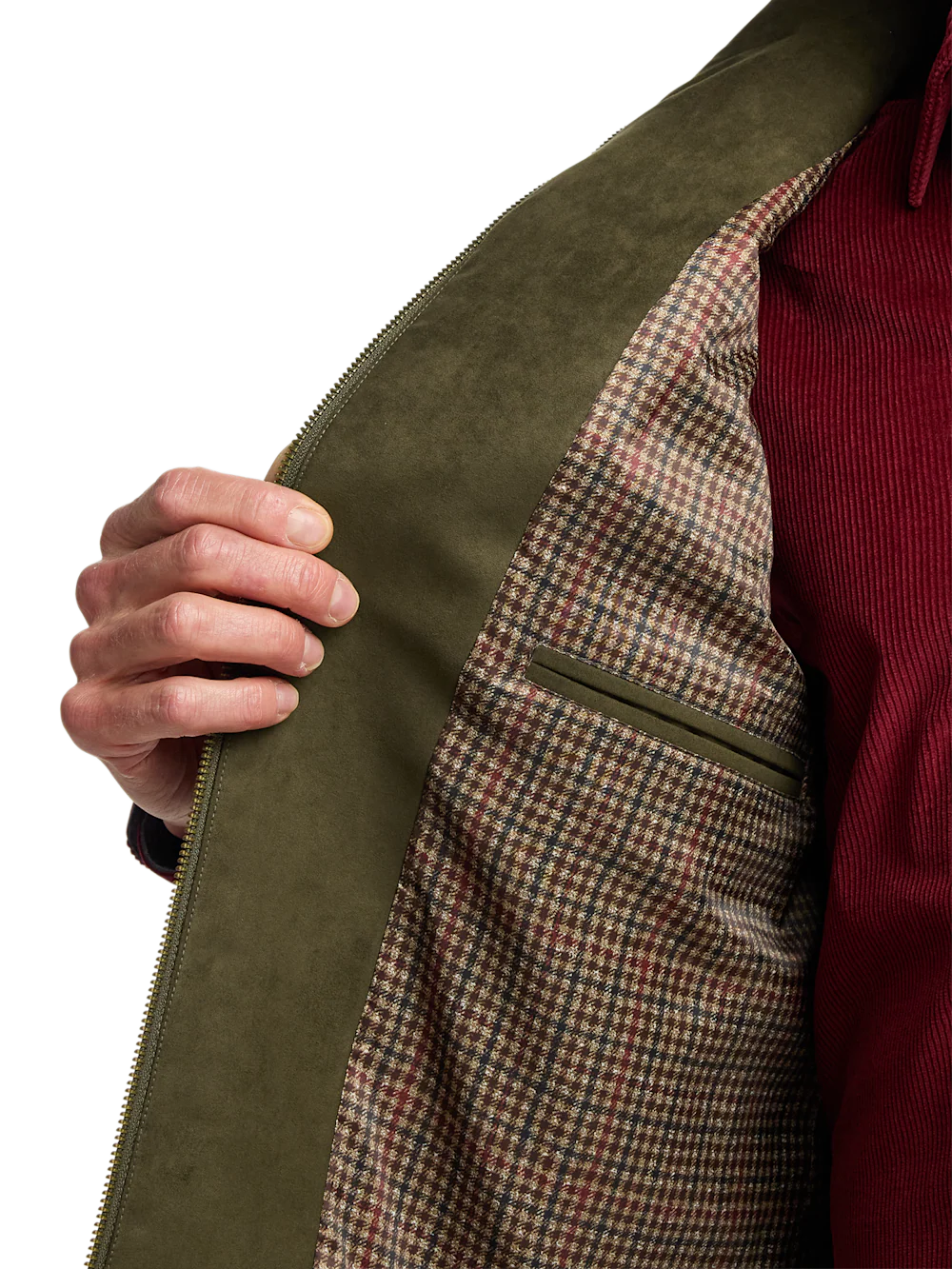 Microsuede Vest - Green - Image 5
