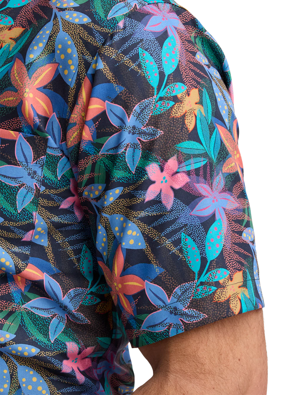 Non-Iron Cotton Botanical Dress Shirt - Multi - Image 4