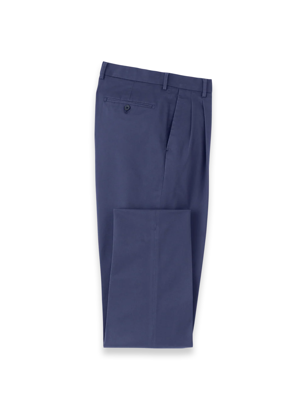 Non-Iron Cotton Stretch Twill Pants - Bright Navy - Image 4