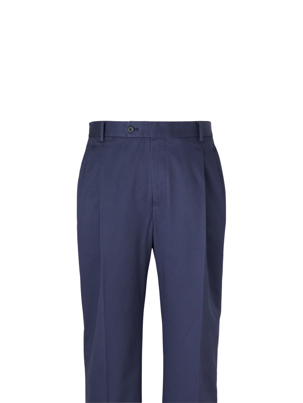 Non-Iron Cotton Stretch Twill Pants - Bright Navy - Image 5