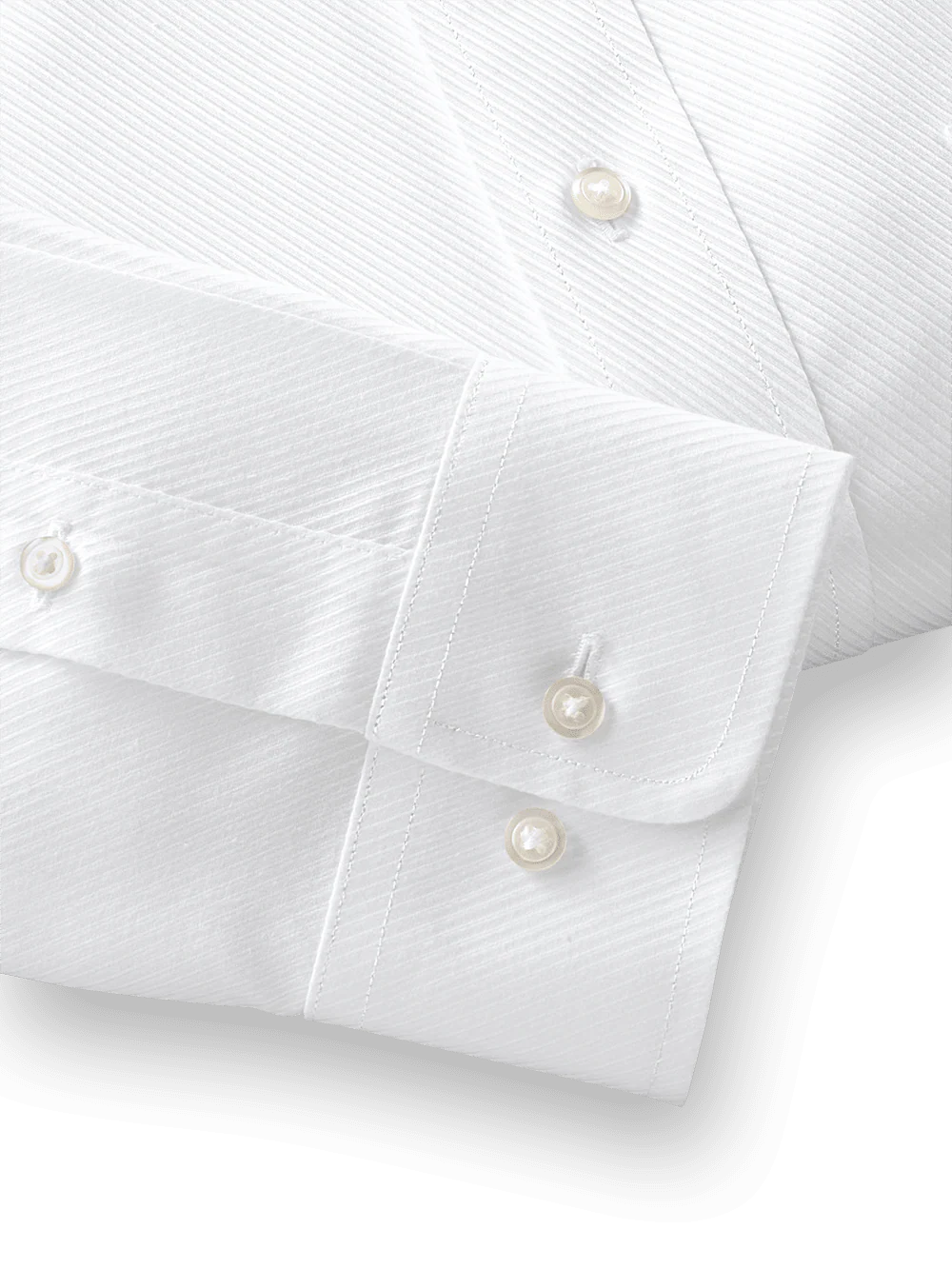 Non-Iron Cotton Twill Spread Collar Dress Shirt - Blue - Image 4