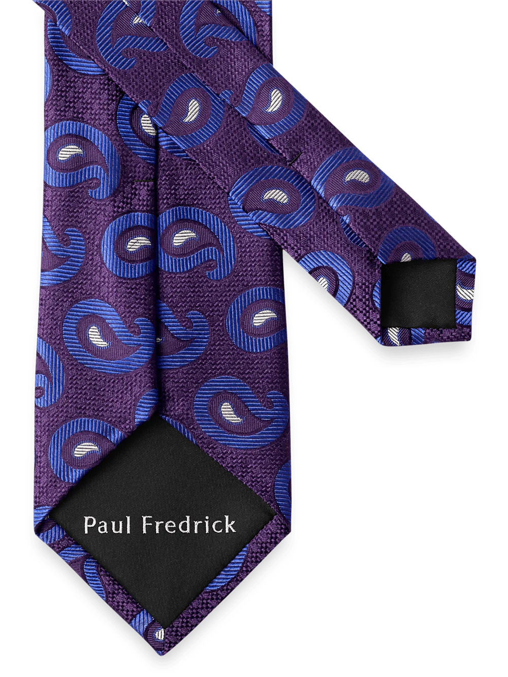 Paisley Deco Woven Silk Tie - Purple/lavender - Image 3