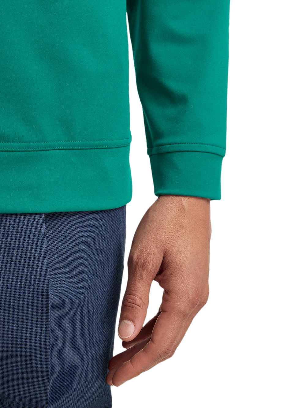Performance Blend Quarter Zip Mock Neck - Green - Image 4