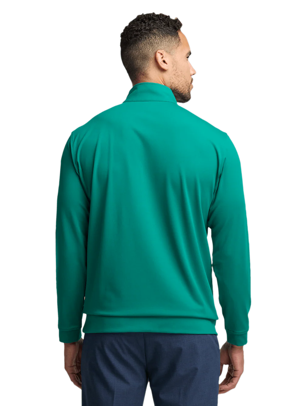Performance Blend Quarter Zip Mock Neck - Green - Image 5