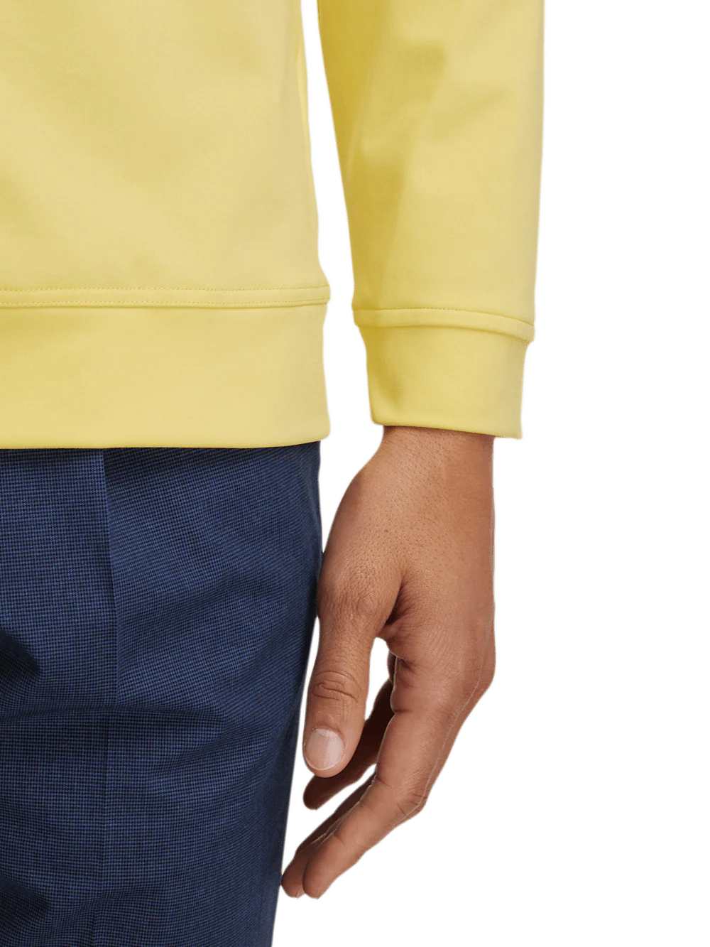 Performance Blend Quarter Zip Mock Neck - Yellow - Image 4